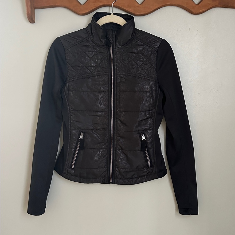 Express Black Quilted Jacket XS